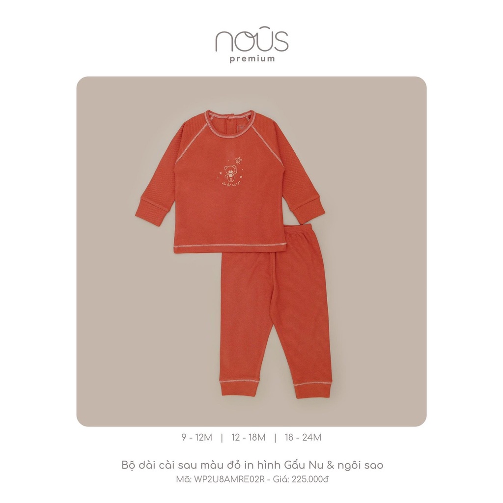 NOUS Bộ dài tay thu đông 2022 cho bé (cập nhật mẫu mới)