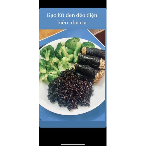 Gạo  lứt đen  dẻo Điện  Biên