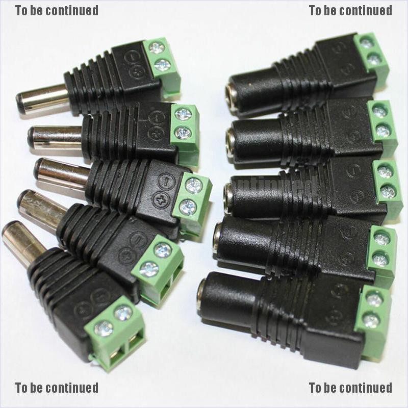 10 Đầu Nối Nguồn Dc Cho Dây Đèn Led 5050 3528 12v