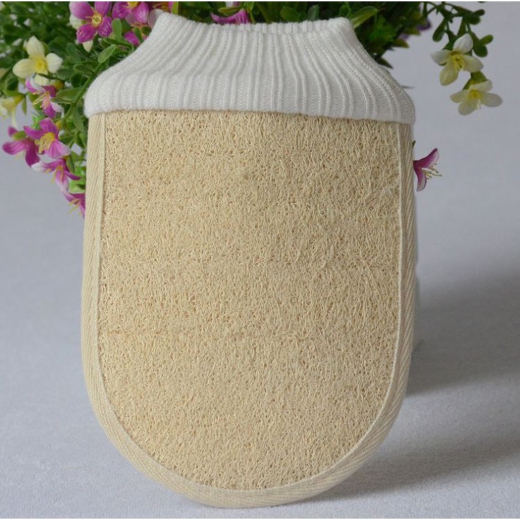Găng tay xơ mướp tự nhiên tắm massage siêu thích
