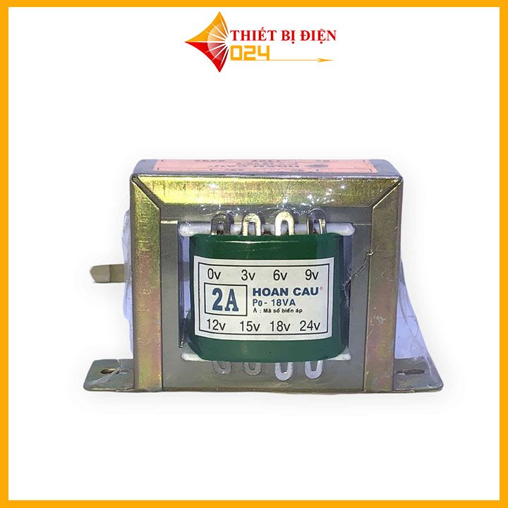 Biến Áp 2A Nhiều Đầu Ra 0V 3V 6V 9V 12V 15V 18V 24V - 560g