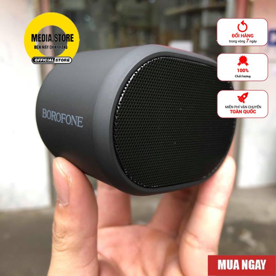 Loa Bluetooth mini BOROFONE - BT62 thiết kế nhỏ nhắn - kiểu dáng thể thao - Âm Trầm Bass chuẩn - BH