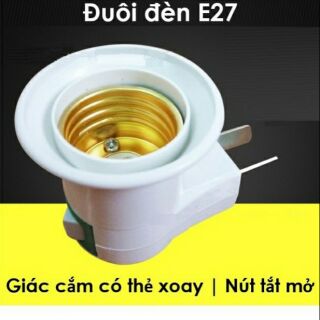 Đuôi đèn có công tắc
