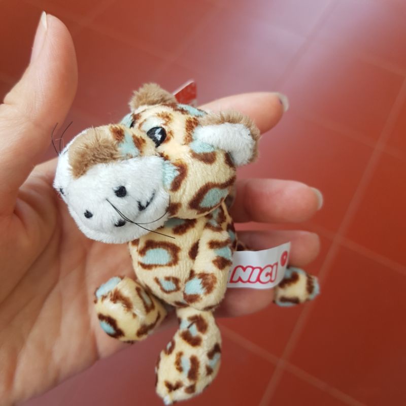 Móc Khóa Gấu Bông Mini - Hình BÁO ĐỐM Đeo Cặp, Treo Balo Thương hiệu NICI Quà Sinh Nhật Cho Nữ 10cm MIRA-GB28008