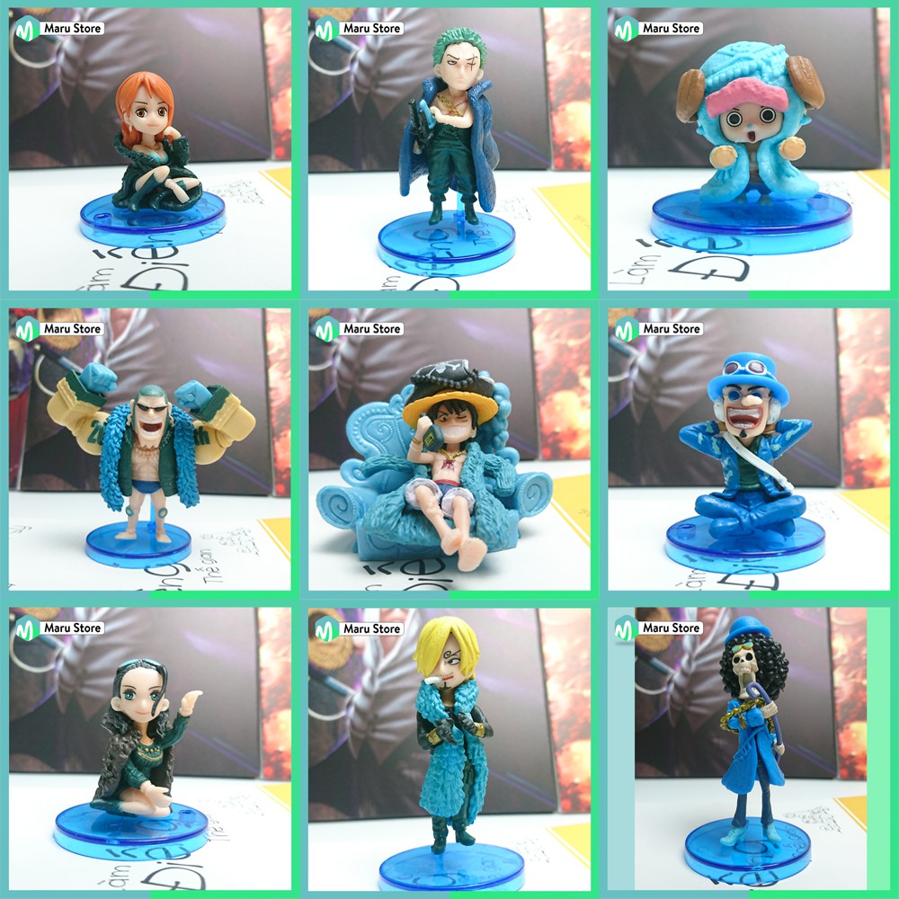 Mô Hình One Piece - Chibi - Mới Nhất 2020 - Luffy - Zoro - Sanji - Nami - Brook - Robin - Chopper - Usopp - Franky