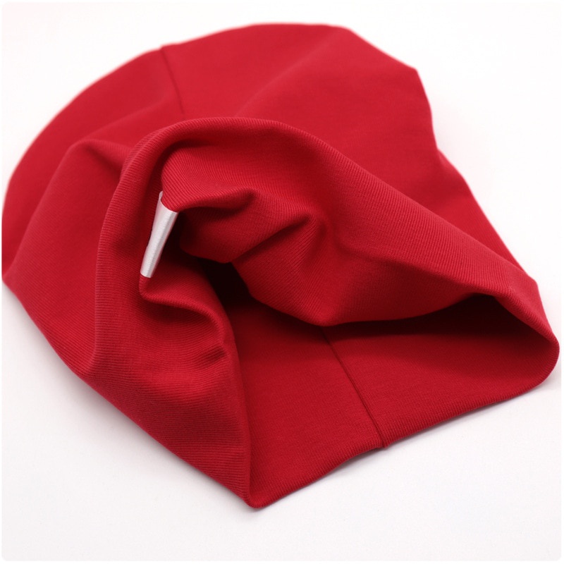 Mũ Cotton Trùm Đầu Màu Trơn Giữ Ấm Mùa Xuân Thu Phong Cách Hip Hop Đường Phố Mới Cho Bé Trai Và Gái
