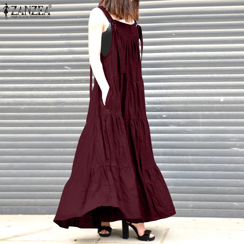 Đầm maxi Zanzea không tay kiểu dáng nữ tính