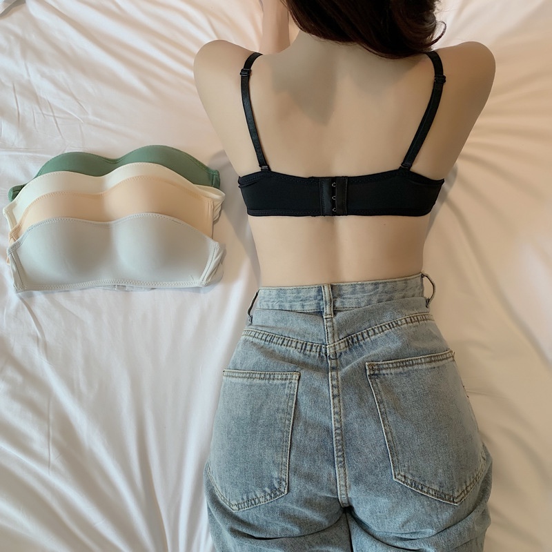 Áo Ngực Nữ Cúp Ngang - Áo Lót Nữ Không Gọng Nâng Ngực Mút Mỏng Su Mịn AMYBRA A4280