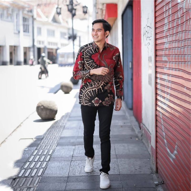 Áo Thun In Hình Đại Bàng Dài Thời Trang Cho Nam SIZE M L XL XXL BSWART Batik HRB026 Kenongo