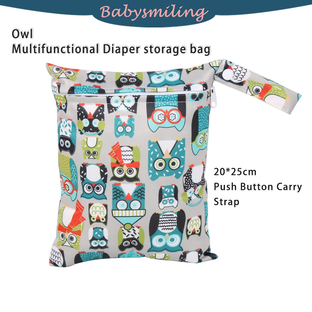 Túi Đựng Tã Em Bé Chống Thấm Nước Tái Sử Dụng Kích Thước 20*25cm