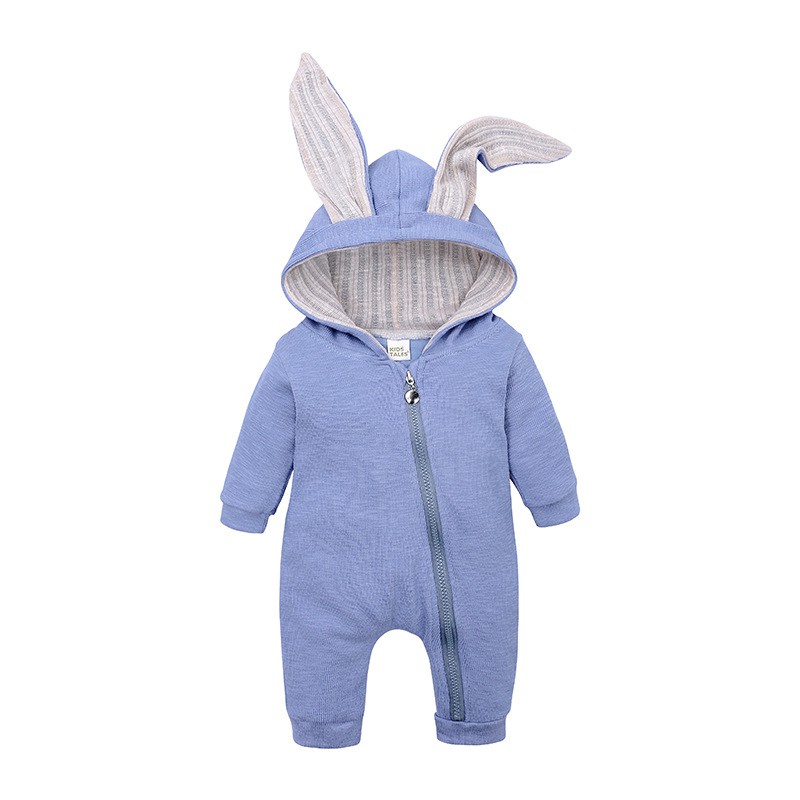 Bộ body tai thỏ bé trai bé gái KIDS TALES bodysuit hình thú cho bé chất cotton mềm mại hàng xuất khẩu