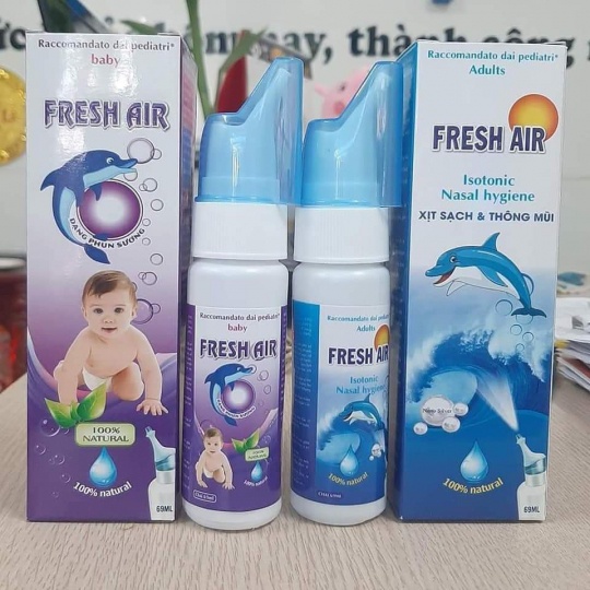 [5❤️][FREESHIP] CHAI XỊT FRESH AIR GIÚP SẠCH, THÔNG MŨI (69ml) [HCM]