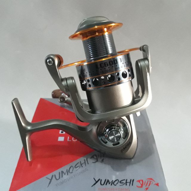 máy câu cá kim loại yumoshi lc6000