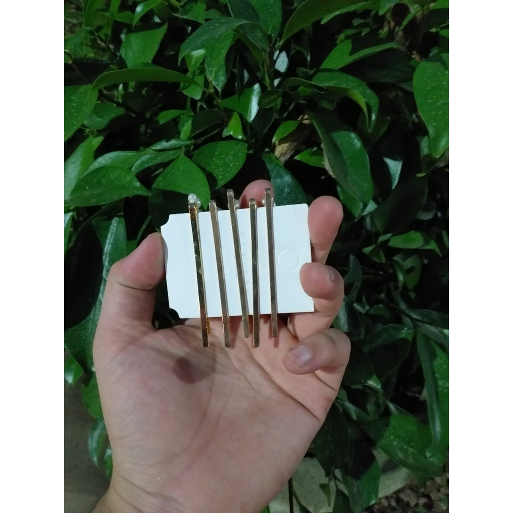 Set 5 Kẹp Tóc đính hạt giả ngọc nhỏ xinh