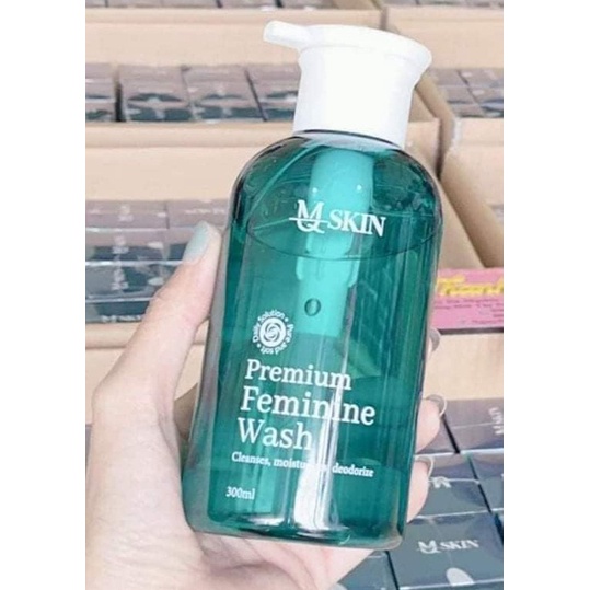 Dung dịch vệ sinh MQ SKIN PREMIUM FEMININE WASH 300ml Sạch da Vùng Kín - Hạn chế Mùi Hôi - Ngăn ngừa Viêm Nhiễm