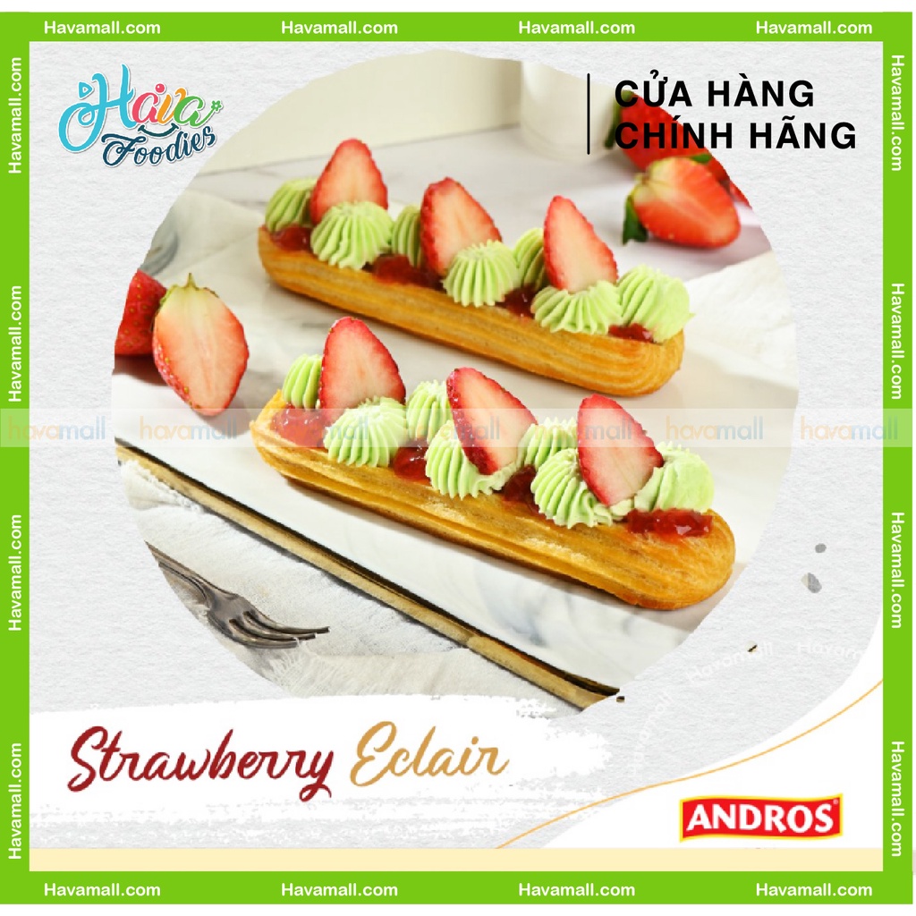 Dâu Tây Đông Lạnh ANDROS 600gr - Tặng Kem Phô Mai Hủ 28gr