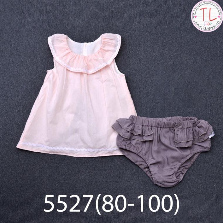 Thời trang trẻ em - Bộ quần áo ngắn tay xinh xắn cho bé gái - bộ bé gái