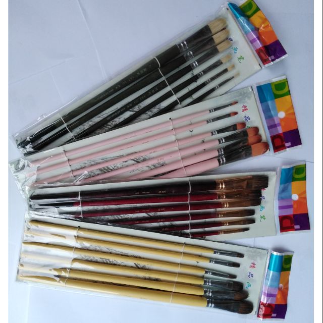 Cọ sơn acrylic (6 cây/bộ)