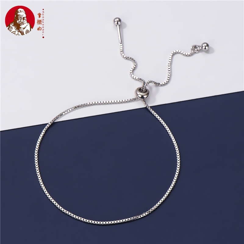 Hạt Xỏ Vòng Tay Bằng Silicone Bạc Sterling S925 Điều Chỉnh Được DIY