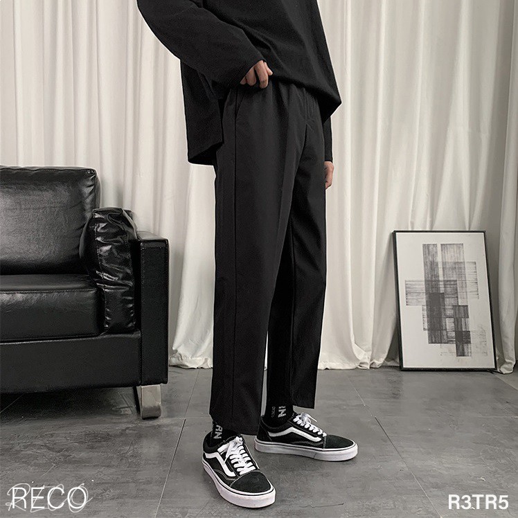 Quần vải nam nữ Hàn Quốc cao cấp dáng vừa Trousers Loose R3TR5