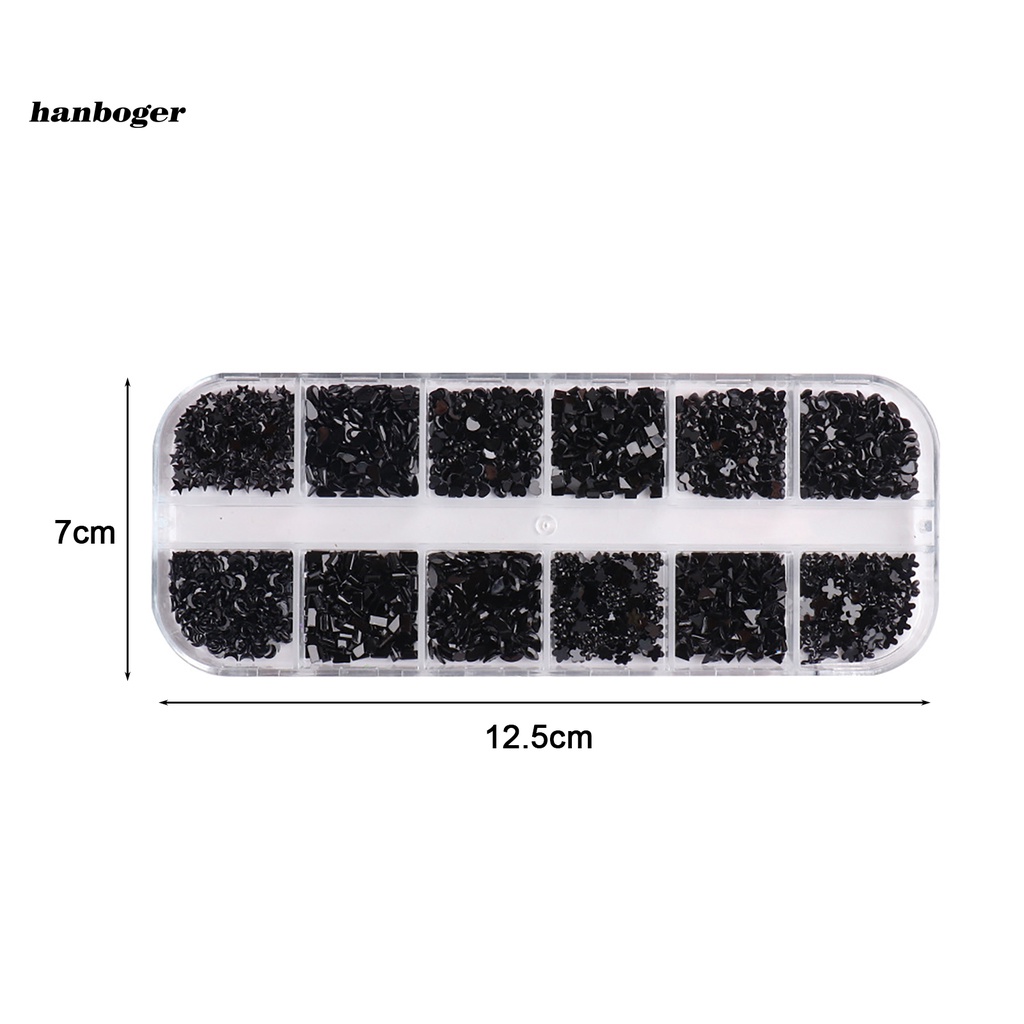 Hạt phụ kiện màu long lanh sáng tạo dùng trang trí móng tay bắt mắt dành cho nữ