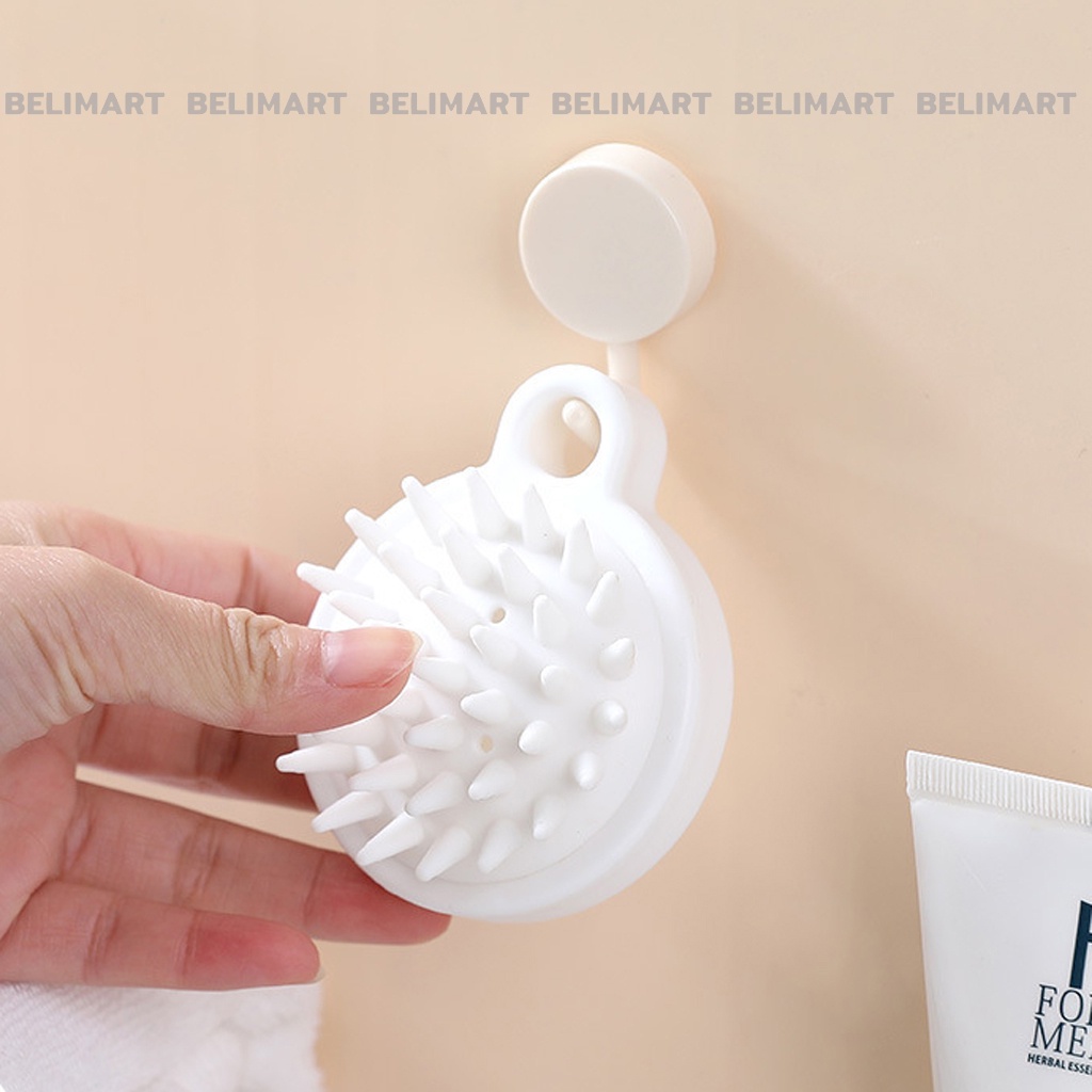 Lược gội đầu silicon, lược chải đầu giảm rụng và kích thích mọc tóc Beli BL022