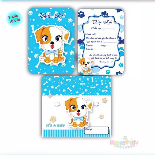 Thiệp sinh nhật cho bé trai