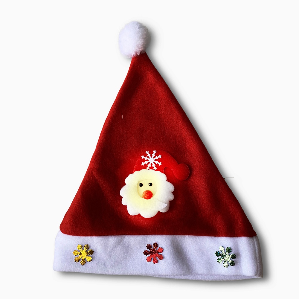 Nón Giáng Sinh ông già Noel mùa đông ấm áp bằng lông nhung cao cấp cho trẻ em và người lớn