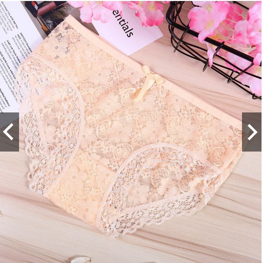 QUẦN LÓT REN COTTON ĐÍNH NƠ HOA NHÍ SEXY THOÁNG MÁI THOẢI MÁI | BigBuy360 - bigbuy360.vn