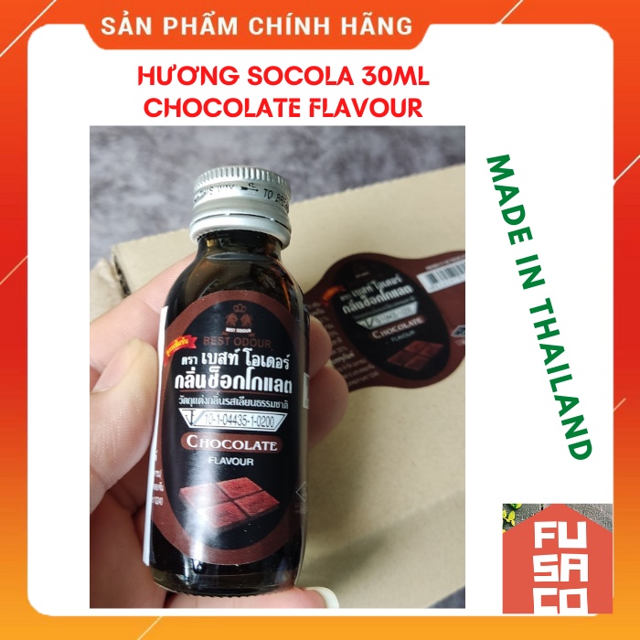 Hương mùi SOCOLA (CHOCOLATE) Best Odour Thái Lan - Chai 30ml