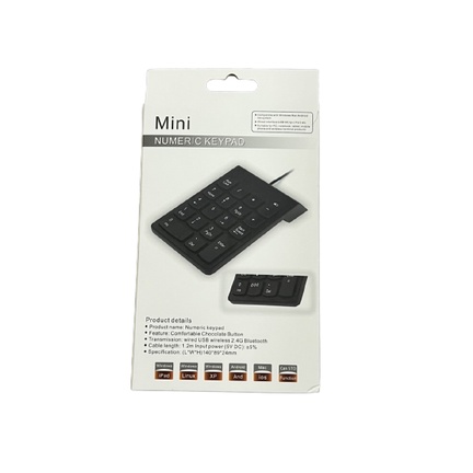 Bàn phím số rời không dây Wireless 2.4 GHz cho Laptop Máy tính K07G và LOẠI Bluetooth 5.0