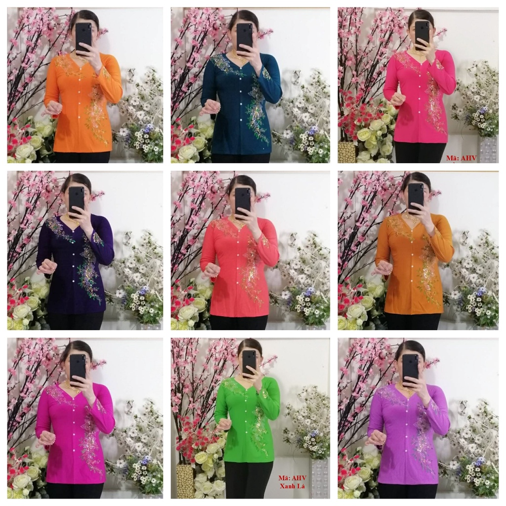 Áo Bà Ba Hoa Đá - Số 4 (55Kg--65Kg) - Không Quần