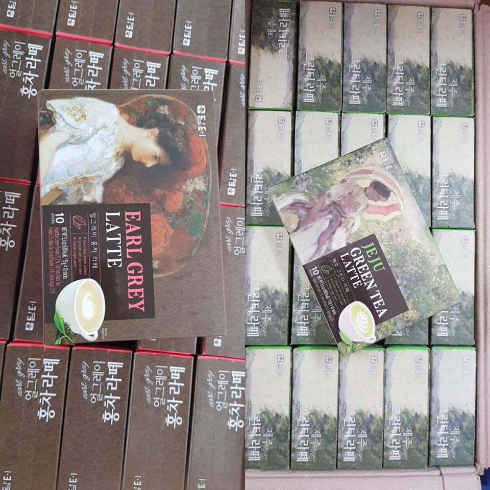 Trà sữa Hàn Quốc Earl Grey latte/Jeju Green Tea Latte 150g Shopee