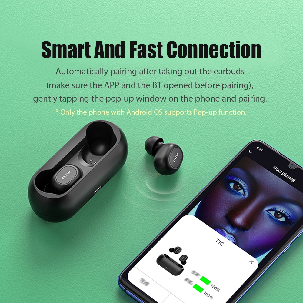 Tai Nghe Bluetooth 3d Qcy Qs1 Tws 5.0 Âm Thanh Sống Động