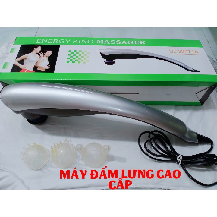 MÁY ĐẤM LƯNG, MASSAGE CẦM TAY LC-2007AA. (3 đầu matxa)