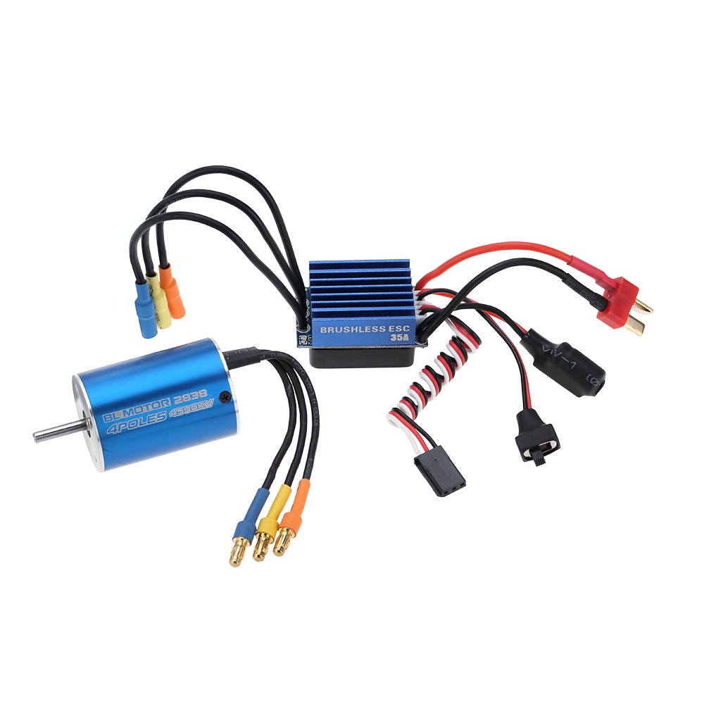 Động Cơ Không Chổi Than Không Cảm Biến 2838 3600KV 4500KV 4P 35A Cho Xe Hơi Điều Khiển Từ Xa 1 / 14 1 / 16 1 / 18