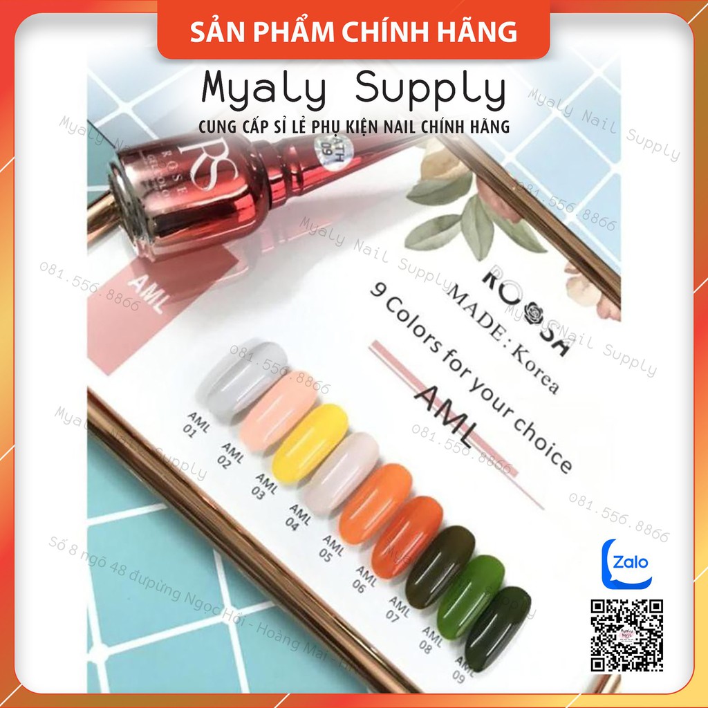 Set Sơn AS Chai Đỏ Nắp Nhọn 9 Chai Cao Cấp AML SP000323