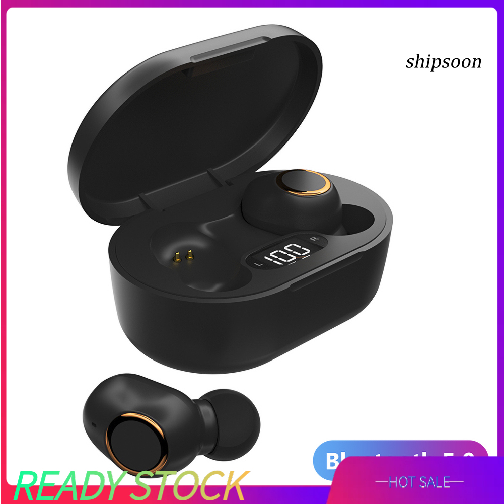 snej  K1 Bluetooth 5.0 Wireless Earphone HD Sound Digital Display Charge Box Earbuds