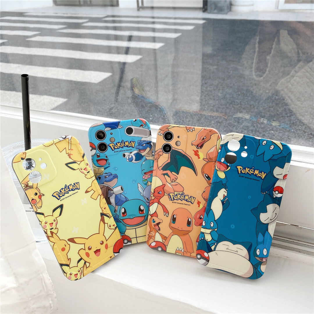 Ốp điện thoại nhựa mềm họa tiết hoạt hình Pokemon cho iPhone12 mini 11 PRO MAX 7/8plus SE2020 X/XS XR XSMAX | BigBuy360 - bigbuy360.vn