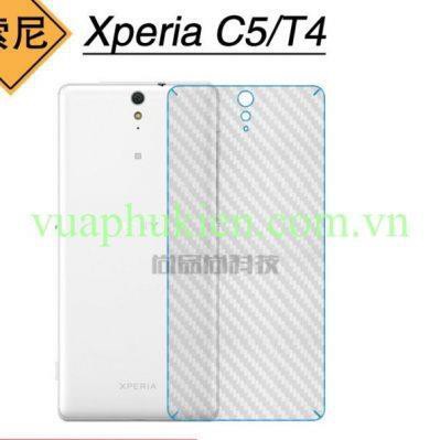 Miếng dán vân Carbon mặt lưng cho Sony Xperia C3, C4, C5