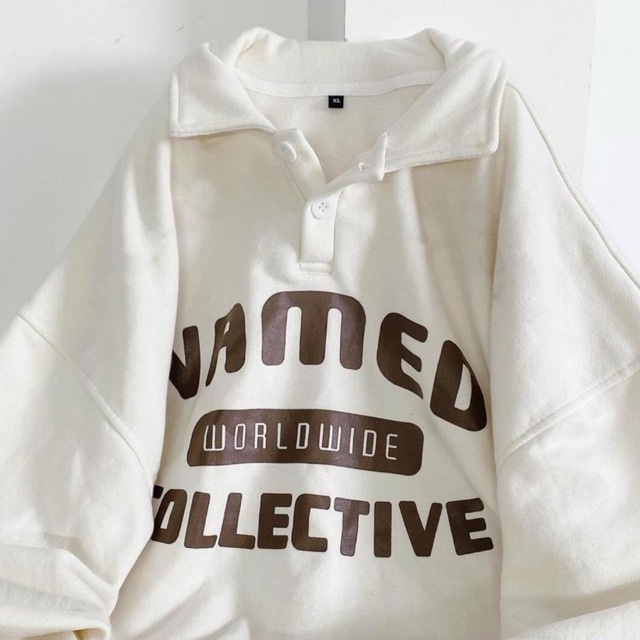 Áo Nỉ Polo Tay dài “ NAMED “ Form rộng Unisex chất nỉ xịn mịn êm siêu đep siêu ấm ( Ảnh + Video thật 100% ) | BigBuy360 - bigbuy360.vn