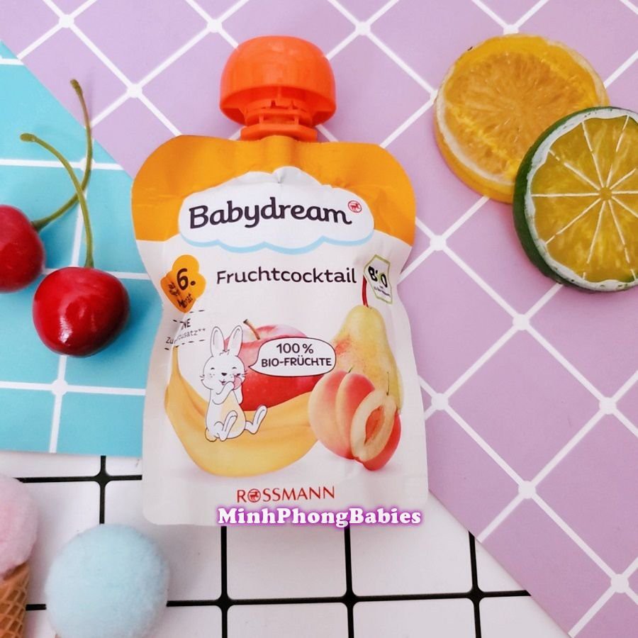 Trái cây nghiền Bio Baby Dream cho bé từ 6 tháng tuổi