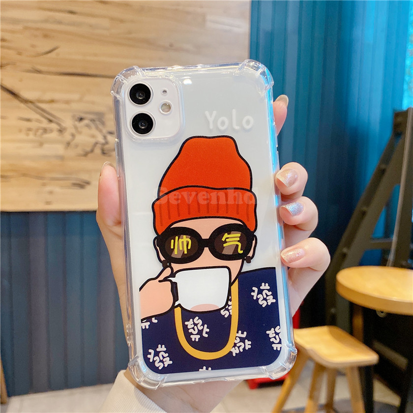 👏Ready Stock🎀 Huawei Nova 7i 7 6se 6 5i 5 5T 4 4e 3i 3e 2i Y6s Y6P Y7P 2020 Honor 8x 9x Pro 20 Phone Case Fashion Rich Woman Handsome Label Transparent Silicone Soft Case Protective Cover