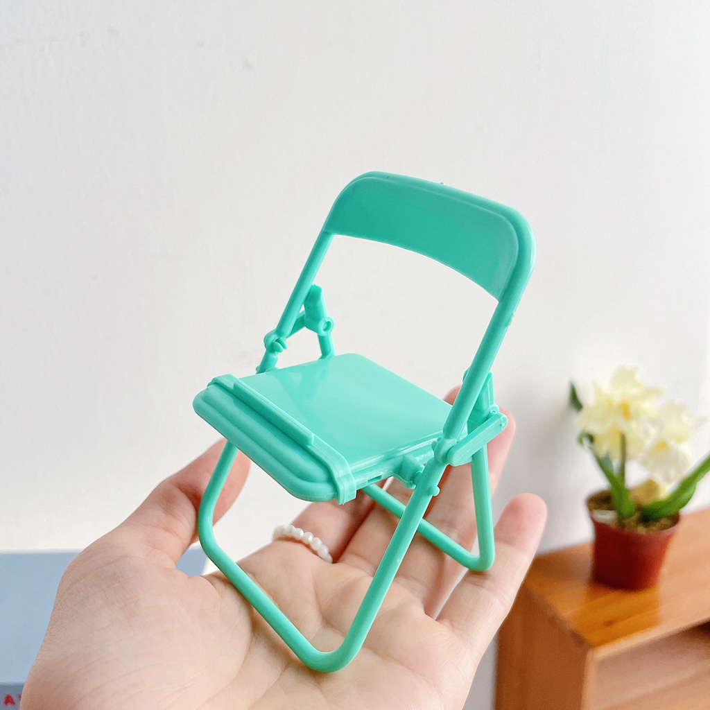 Giá trị điện thoại / máy tính bảng để bàn bằng pc thiết kế hình ghế dễ thương sáng tạo đơn giản tiện lợi dễ mang theo