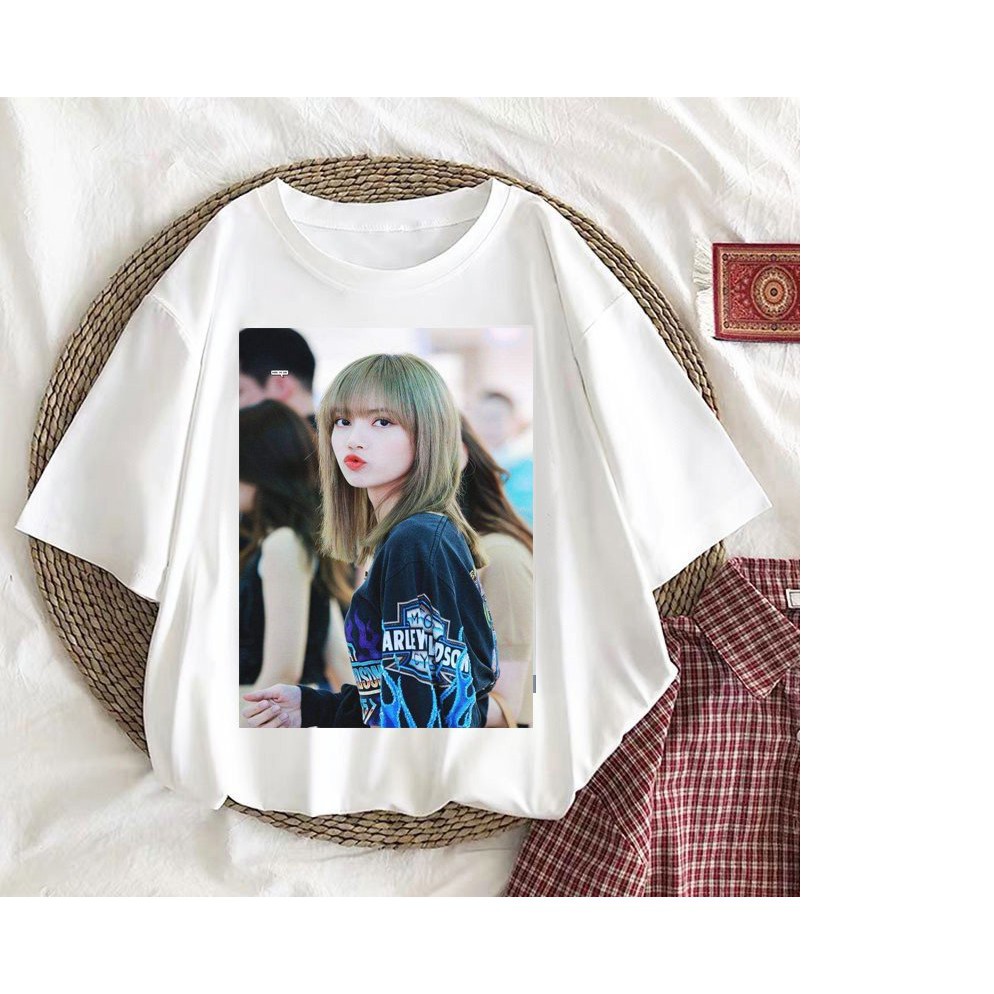 SALE 50% Áo thun Rose nhóm nhạc Blackpink tặng kèm 2 lomo và 3 bookmark mimoc
