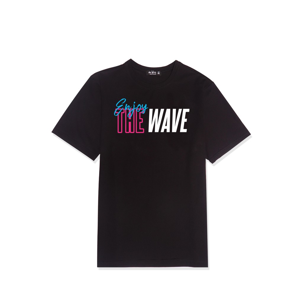 Áo Phông Rộng MYO Vải Cotton In Hình Lướt Sóng