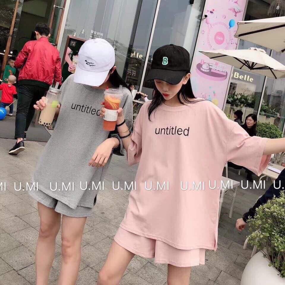 💝 Set Nữ Áo Xẻ Tà Untitled MT01 - Hàng Bán Shop