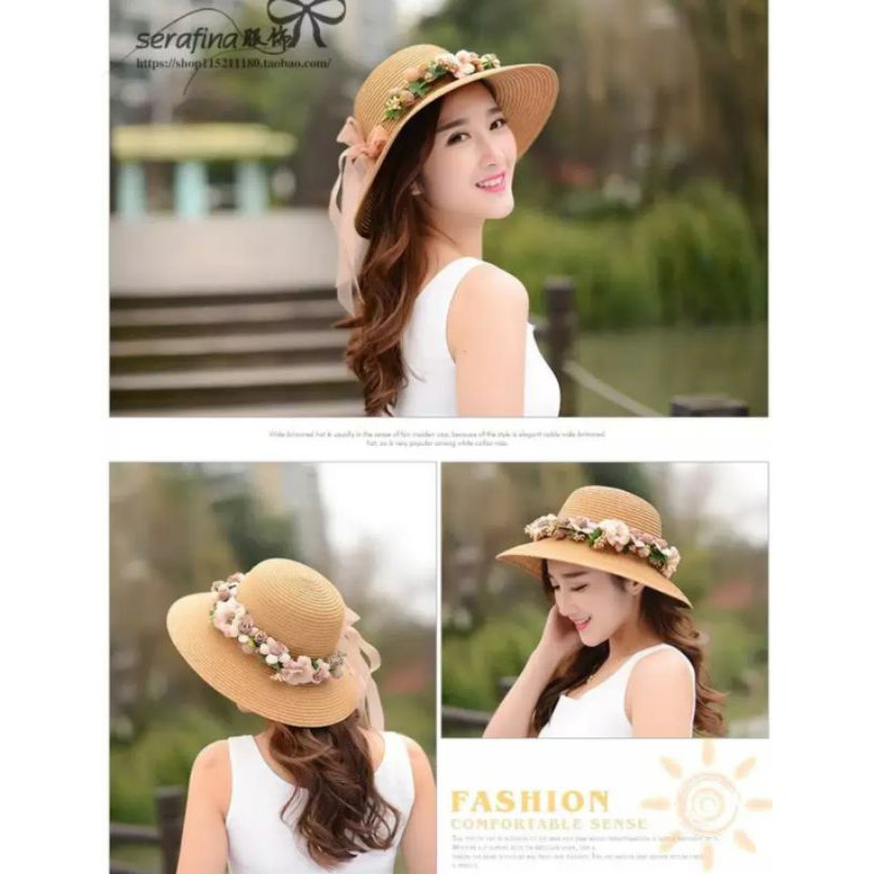 Nón rộng vành đi biển chống nắng Mũ rộng vành đi biển fedora