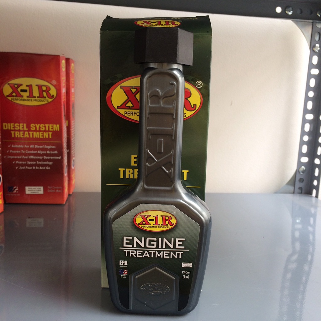 Phụ gia nhớt ô tô X1R Engine Treatment 240ml nhập Mỹ giúp động cơ mạnh mẽ, bôi trơn tốt tiết kiệm nhiên liệu