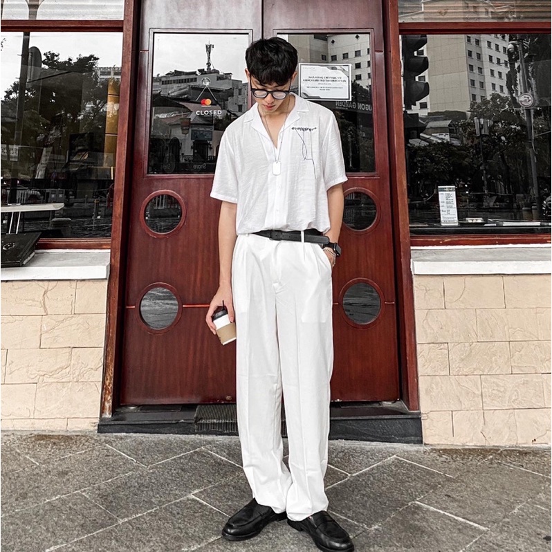 WHITE WIDE PANT (QUẦN TRẮNG ỐNG RỘNG)